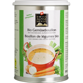 Vegane Gemüsebouillon (Gluten-, laktose- und fettfrei. Ohne Glutamat)