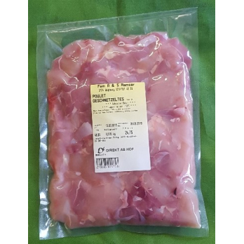Poulet Schenkel Geschnetzeltes 4 Personen