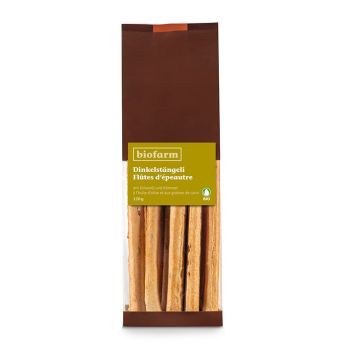 Dinkelstängeli mit Olivenöl & Kümmel