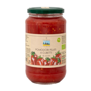 gehackte Tomaten geschält (Pelati im Glas)